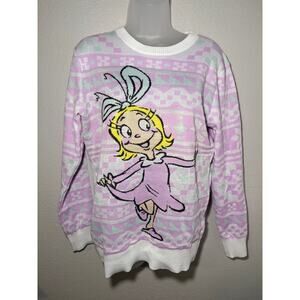 Dr. Seuss The Grinch: Cindy Lou Who Holiday Sweater - Size M